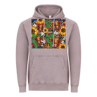 Vintage Zinc western cactus sunflower highlands cow Vintage Hoodie - BarkalooDesign