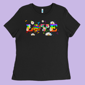 Lgbtq Love Libbey Glass Ladies Tee Designed By Hra Design Shop