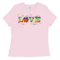 Bubblegum Pink lgbtq love libbey glass Ladies Tee - HRA Design Shop