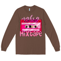 Chestnut make a mixtape cassette Long Sleeve Tee - NancyCooperArtShop