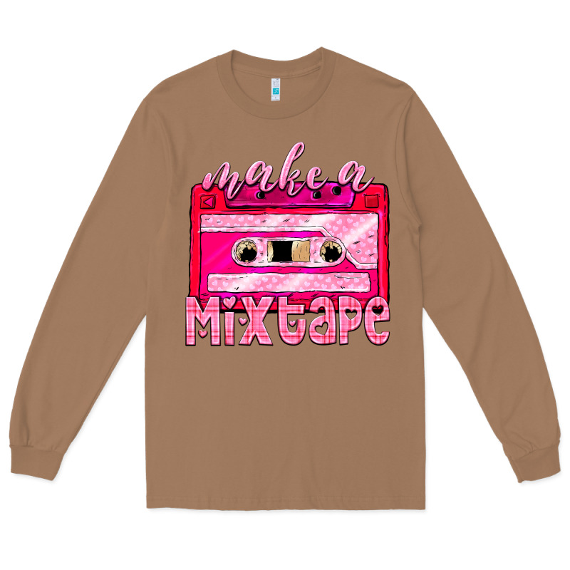Make A Mixtape Cassette Long Sleeve Tee by NancyCooperArtShop | Teevron