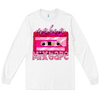 White make a mixtape cassette Long Sleeve Tee - NancyCooperArtShop