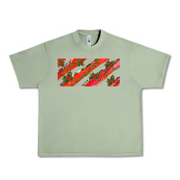 Oil Green leopar and cowhide with mistletoe Urban Heavy Tee - AdoDesignShop