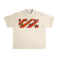 Sandshell leopar and cowhide with mistletoe Urban Heavy Tee - AdoDesignShop