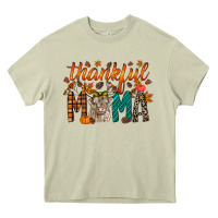Mossy thankful mama highland cow Heavy Core Tee - RacoonDesign