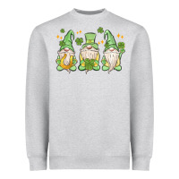 Heather Grey st. patrick's day gnomes Heavyweight Sweatshirt - MaliasSmallBusiness