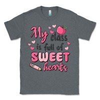 Charcoal Heather my class is full of sweet hearts Classic Tee - MaliasSmallBusiness