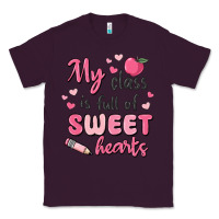 Plum my class is full of sweet hearts Classic Tee - MaliasSmallBusiness