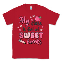 Red my class is full of sweet hearts Classic Tee - MaliasSmallBusiness