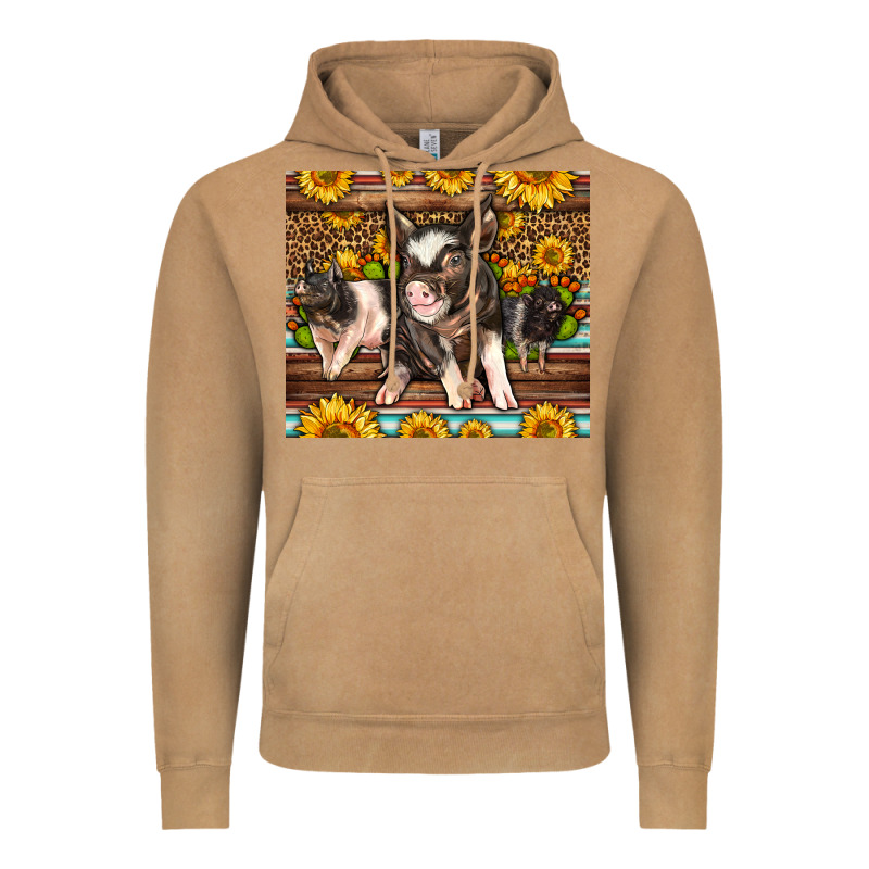 Western Cute Hampshire Pigs Vintage Hoodie by LillyAllenDesigns | Teevron