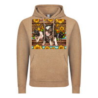 Vintage Coffee Western Cute Hampshire Pigs Vintage Hoodie - LillyAllenDesigns
