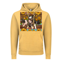 Vintage Mustard Western Cute Hampshire Pigs Vintage Hoodie - LillyAllenDesigns