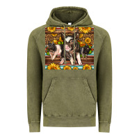 Vintage Olive Western Cute Hampshire Pigs Vintage Hoodie - LillyAllenDesigns