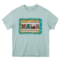 Arona western turquoise's mama background Heavy Core Tee - BarkalooDesign