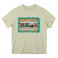 Mossy western turquoise's mama background Heavy Core Tee - BarkalooDesign