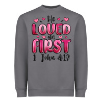 Storm he loved us first 1 john 4 19 Heavyweight Sweatshirt - MaliasSmallBusiness