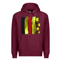 Burgundy Softball brushstroke Premium Hoodie - HowdyJamesFarm
