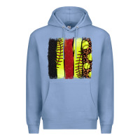 Colony Blue Softball brushstroke Premium Hoodie - HowdyJamesFarm