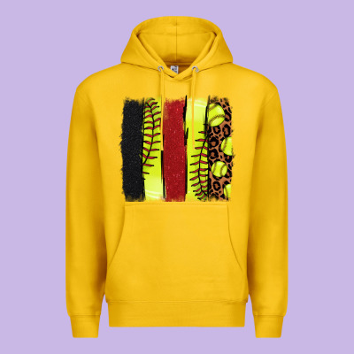 Softball Brushstroke Premium Hoodie Designed By Howdyjamesfarm