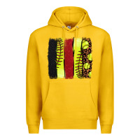 Lemon Softball brushstroke Premium Hoodie - HowdyJamesFarm
