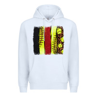 White Softball brushstroke Premium Hoodie - HowdyJamesFarm