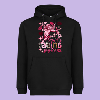 Cupid's Dating Service Valentine's Day Heavyweight Hoodie Designed By Howdyjamesfarm