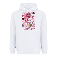 White Cupid's dating service Valentine's Day Heavyweight Hoodie - HowdyJamesFarm