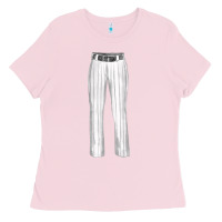 Bubblegum Pink baseball uniform pant fa element Ladies Tee - FaDigitalArtStudio