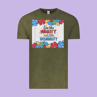 See The Ability Not The Disability Vintage Tee Designed By Maliassmallbusiness