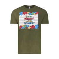 Vintage Olive see the ability not the disability Vintage Tee - MaliasSmallBusiness