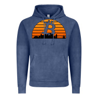 Vintage Denim bitcoin new orleans retro sunset Vintage Hoodie - Jasminsmagicworld