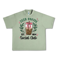 Oil Green iced coffee social club Urban Heavy Tee - MaliasSmallBusiness