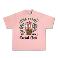 Salmon iced coffee social club Urban Heavy Tee - MaliasSmallBusiness