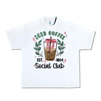 White iced coffee social club Urban Heavy Tee - MaliasSmallBusiness
