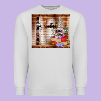 Never Retring From Reading Premium Sweatshirt Designed By Tumblerdesignbyshophia