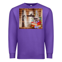 Purple never retring from reading Premium Sweatshirt - TumblerDesignByShophia