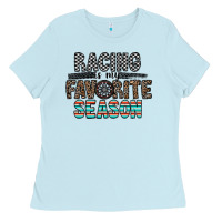 Baby Blue racing is my favorite season Ladies Tee - CowhideDigitalArt