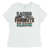 White racing is my favorite season Ladies Tee - CowhideDigitalArt