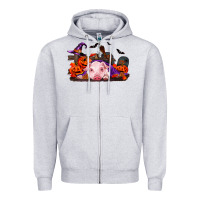 Heather Grey Halloween Baby Pig Zipper Hoodie - RanaPortraitStore