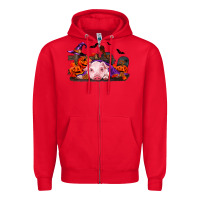 Red Halloween Baby Pig Zipper Hoodie - RanaPortraitStore