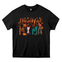 Black thankful mama holstein cow Heavy Core Tee - RacoonDesign