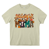 Mossy thankful mama holstein cow Heavy Core Tee - RacoonDesign