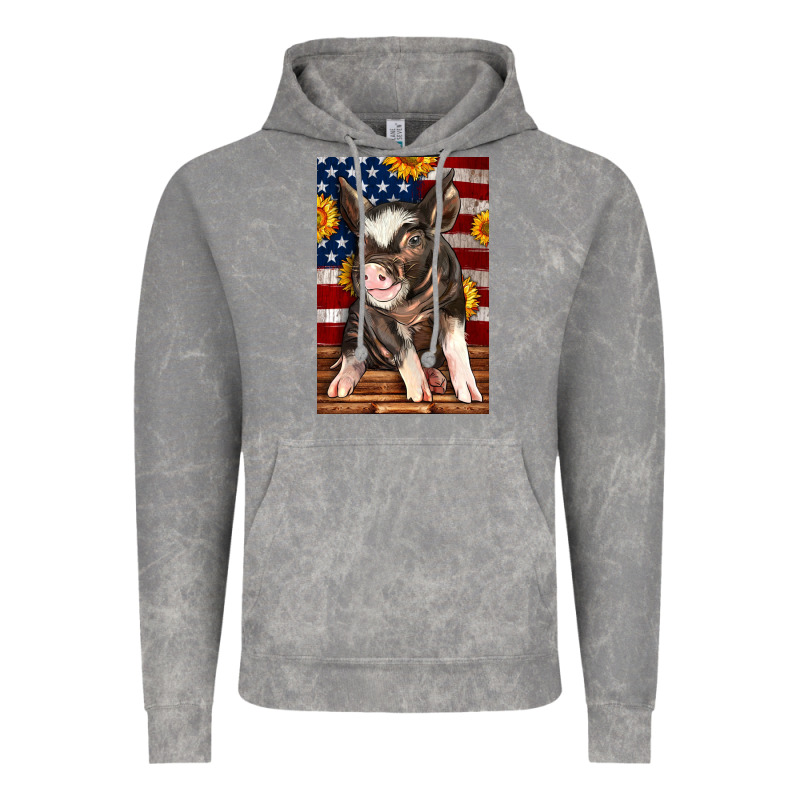 Western American Pig Vintage Hoodie by LillyAllenDesigns | Teevron