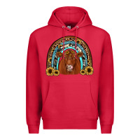 Cardinal red angus rainbow Premium Hoodie - JahusDesignShop