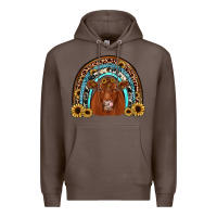 Coffee red angus rainbow Premium Hoodie - JahusDesignShop