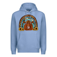 Colony Blue red angus rainbow Premium Hoodie - JahusDesignShop