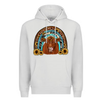 Dove Grey red angus rainbow Premium Hoodie - JahusDesignShop