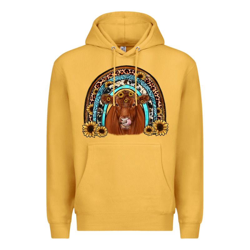 Red Angus Rainbow Premium Hoodie by JahusDesignShop | Teevron
