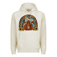 Oatmeal Heather red angus rainbow Premium Hoodie - JahusDesignShop