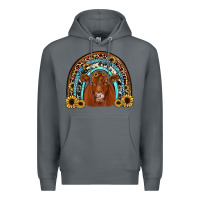 Rock red angus rainbow Premium Hoodie - JahusDesignShop